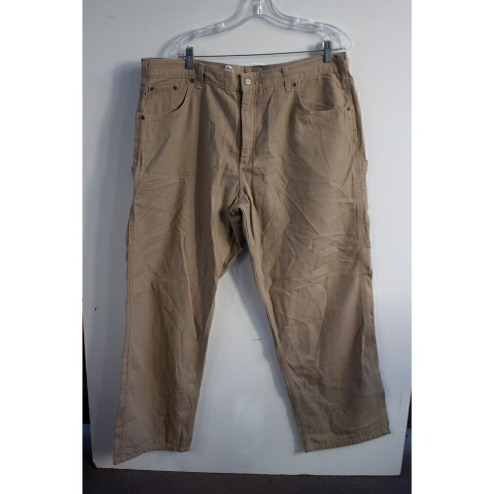 Carhartt Mens Work Pant Size 40x32 Washed Duck Dungaree‎ Loose Original Fit Tan